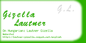 gizella lautner business card